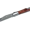 Couteau pliant Laguiole Herbertz 231712 lame damassée manche bois de cognassier 12cm + tire-bouchon