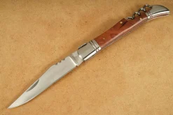 Couteau pliant Laguiole Herbertz 231112 manche bois de cognassier 12cm + tire-bouchon