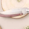 Couteau pliant Le Coq Français Vercingétorix artisanal manche bois de violette 11,5cm + étui