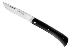 Couteau pliant LE FIDELE Le Mineur acier Sandvik plein manche ébène 10cm