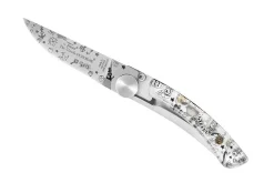 Couteau pliant Le Thiers Liner Lock Claude Dozorme décor old school 10,5cm