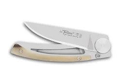 Couteau pliant Le Thiers Liner Lock Claude Dozorme corne claire 10,5cm