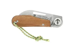 Couteau pliant Liner London Claude Dozorme manche teck 11cm