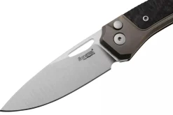 Couteau pliant LionSteel Twain TW-BRCF manche 10,5cm en titanium bronze et fibres de carbone