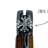 Couteau pliant L'Occitan acier inox Z100 manche bois d'olivier 11cm
