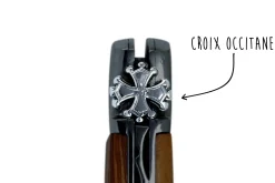 Couteau pliant L'Occitan acier inox Z100 manche bois d'olivier 11cm