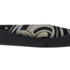 Couteau pliant LUG C63LTB2LI Tatoo noir manche en G10 et acier noir 12cm avec clip