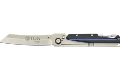 Couteau pliant LUG Higo LUSP3SHBLB manche en acier et G10 noir et bleu 11cm
