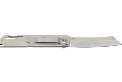 Couteau pliant LUG Higo LUSP3SHBLB manche en acier et G10 noir et bleu 11cm