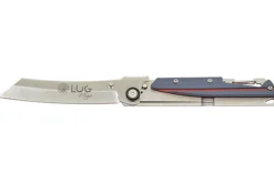 Couteau pliant LUG Higo LUSP3SHRG manche en acier et G10 gris et rouge 11cm