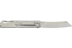 Couteau pliant LUG Higo LUSP3SHRB manche en acier et G10 noir et rouge 11cm