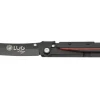 Couteau pliant LUG Higo Titanium LUSP3THRB manche en acier et G10 noir et rouge 11cm