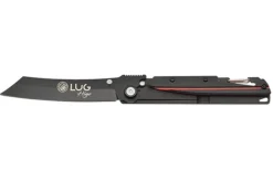 Couteau pliant LUG Higo Titanium LUSP3THRB manche en acier et G10 noir et rouge 11cm