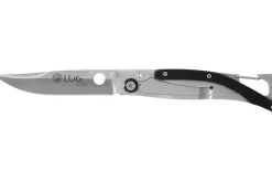 Couteau pliant Lug SP1SB noir manche en G10 et acier 11cm avec clip
