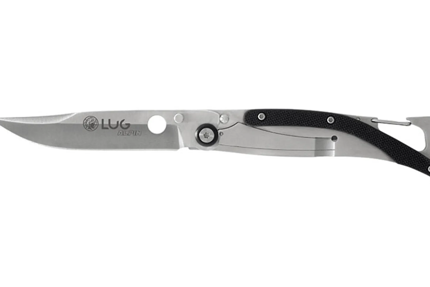 Couteau pliant Lug SP1SB noir manche en G10 et acier 11cm avec clip