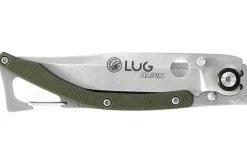 Couteau pliant Lug SP1SK kaki manche en G10 et acier 11cm avec clip