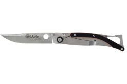 Couteau pliant LUG SP1SOB noir et orange manche en G10 et acier 11cm avec clip