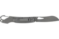 Couteau pliant LUG SP2SRB noir et rouge manche en G10 et acier 11,6cm avec mousqueton