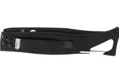 Couteau pliant Lug SP1TBB noir mat et bleu black titanium 11cm avec clip