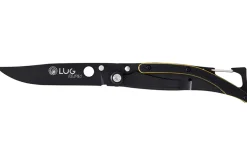 Couteau pliant Lug SP1TJN manche en G10 noir et jaune 11cm avec clip