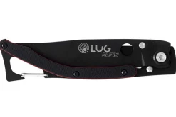 Couteau pliant Lug SP1TRB noir mat et rouge black titanium 11cm avec clip
