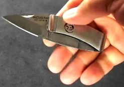 Couteau pliant MCUSTA Kamon MC-83 tout acier motif Grue 7.5cm