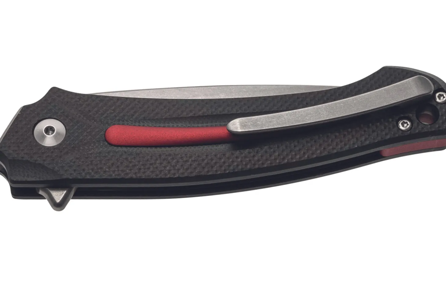 Couteau pliant MKM Arvenis By FOX Knives MK.FX01MGRE manche en G10 noir/Alu rouge 12cm+ étui