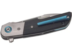 Couteau pliant MKM Clap By LionSteel MK.LS01GTBK manche en G10 noir/titanium 11cm + étui