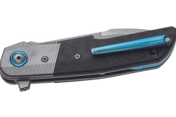 Couteau pliant MKM Clap By LionSteel MK.LS01CT manche en fibre de carbone/titanium 11cm + étui