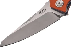 Couteau pliant MKM Raut By Viper MK.VP01GFOR manche en titanium/G10 orange 12cm front flipper + étui