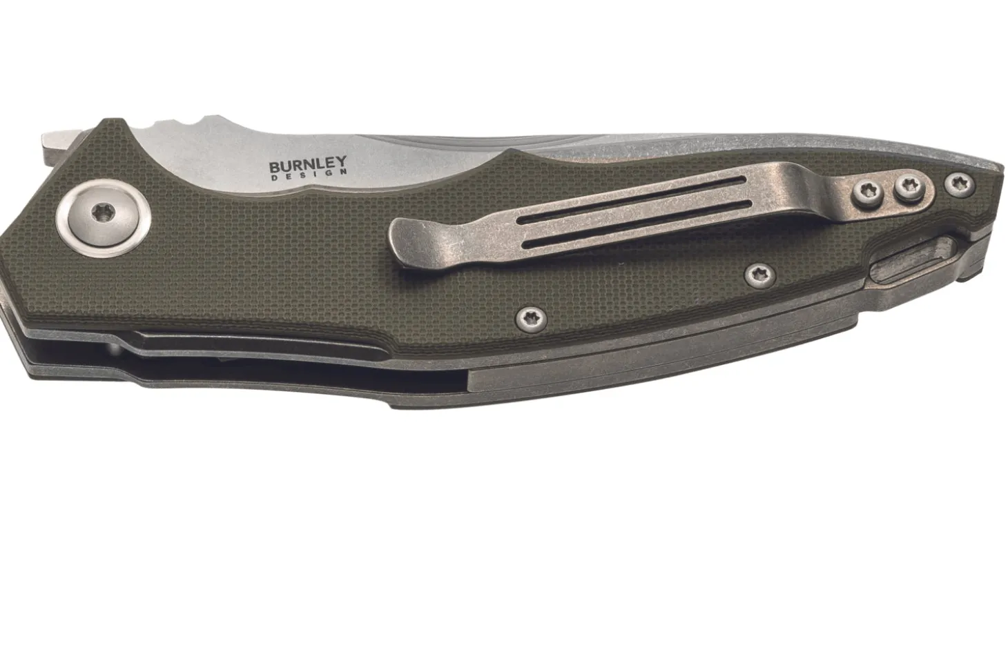 Couteau pliant MKM Raut By Viper MK.VP01GFGR manche en titanium/G10 vert 12cm front flipper + étui