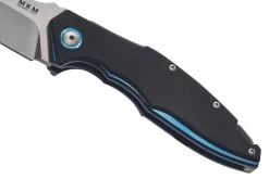 Couteau pliant MKM Raut By Viper MK.VP01GFBK manche en titanium/G10 noir 12cm front flipper + étui
