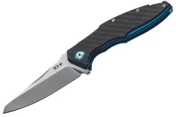 Couteau pliant MKM Raut By Viper MK.VP01CB manche en titanium/fibre de carbone noir 12cm + étui