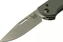 Couteau pliant multifonction Benchmade Weekender 317 double lame manche micarta/aluminium gris 9cm avec décapsuleur
