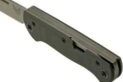Couteau pliant multifonction Benchmade Weekender 317 double lame manche micarta/aluminium gris 9cm avec décapsuleur