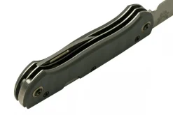 Couteau pliant multifonction Benchmade Weekender 317 double lame manche micarta/aluminium gris 9cm avec décapsuleur