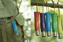 Couteau pliant Opinel Baroudeur Colorama n°07 lame 8cm manche charme bleu cyan