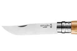 Couteau pliant Opinel Tradition Gravures Animalia Bison n°08 lame 8,5cm manche chêne