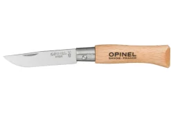 Couteau pliant Opinel Tradition Inox n°04 lame 5cm manche hêtre