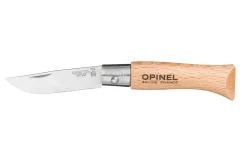 Couteau pliant Opinel Tradition Inox n°03 lame 4cm manche hêtre