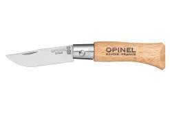 Couteau pliant Opinel Tradition Inox n°02 lame 3,5cm manche hêtre