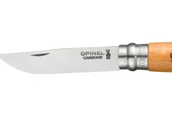 Couteau pliant Opinel Tradition Carbone n°06 lame 7cm manche hêtre