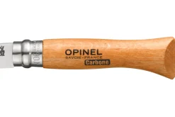 Couteau pliant Opinel Tradition Carbone n°06 lame 7cm manche hêtre