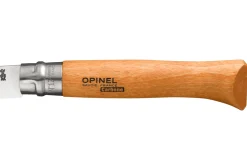 Couteau pliant Opinel Tradition Carbone n°12 lame 12cm manche hêtre