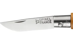 Couteau pliant Opinel Tradition Carbone n°02 lame 3,5cm manche hêtre