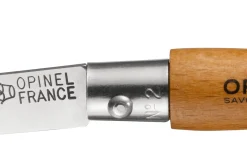 Couteau pliant Opinel Tradition Carbone n°02 lame 3,5cm manche hêtre