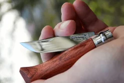Couteau pliant Opinel Tradition Luxe n°06 lame poliglace 7cm manche padouk