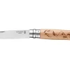 Couteau pliant Opinel Tradition Gravures Rando n°08 lame 8,5cm manche hêtre