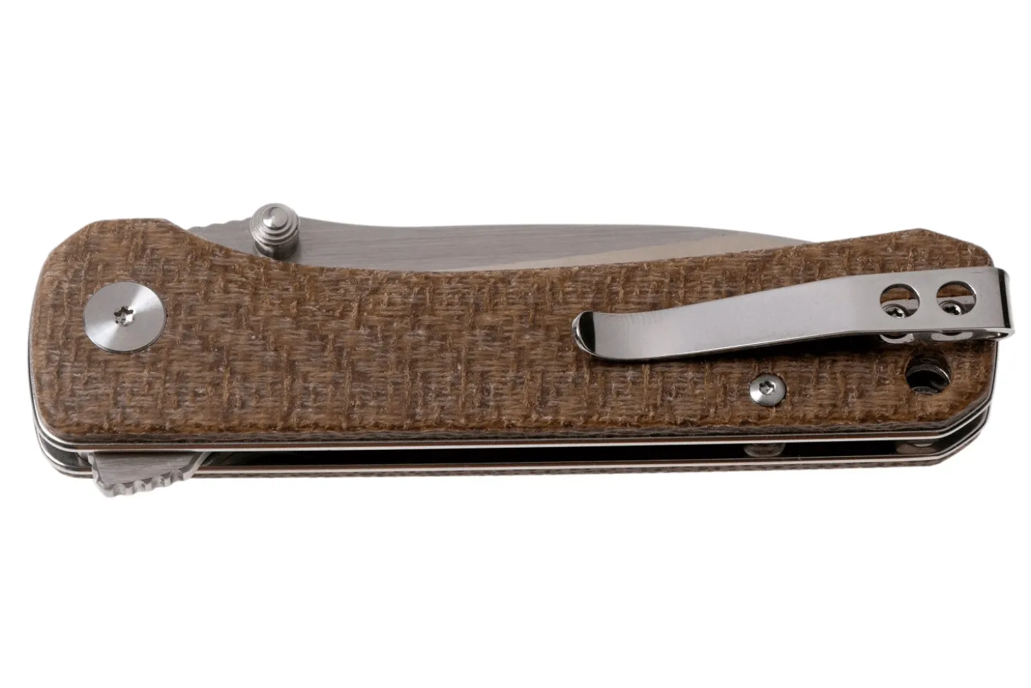 Couteau pliant QSP Hawk 131G manche en micarta marron 10,5cm