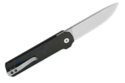 Couteau pliant QSP Lark 144E manche carbone/G10 noir et bleu 10,8cm